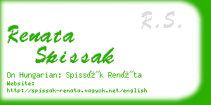 renata spissak business card